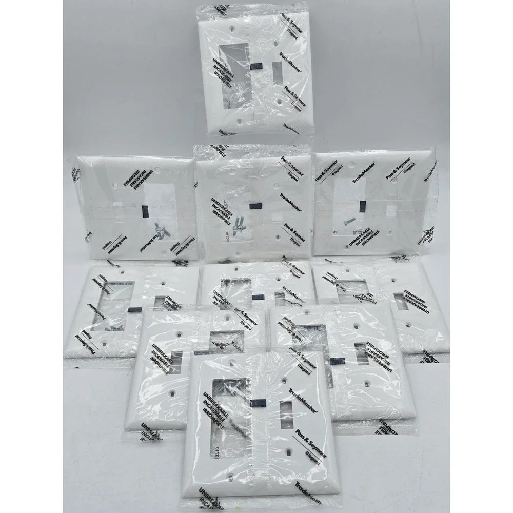 15 - Pass & Seymour TP126WCC12 White 1-Toggle & 1 Decorator Opening Nylon‎ Wall